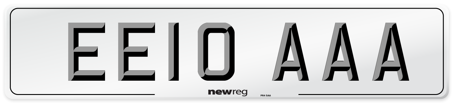EE10 AAA Number Plate from New Reg